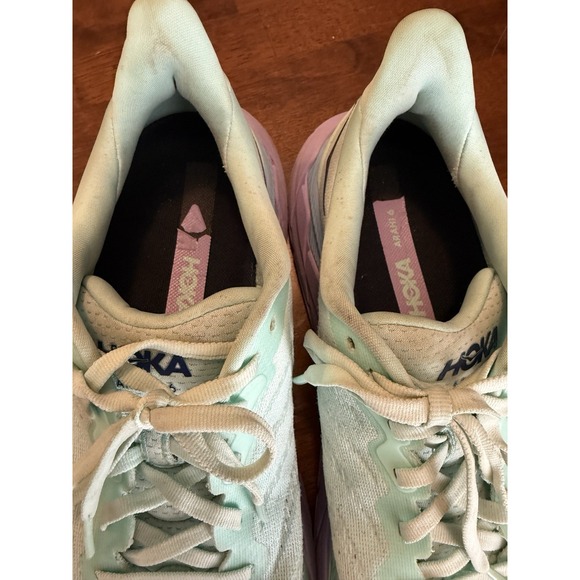 Hoka One One Arahi 6 Womens Size 10.5 Green Purple Running Shoes Sneakers - Picture 5 of 8